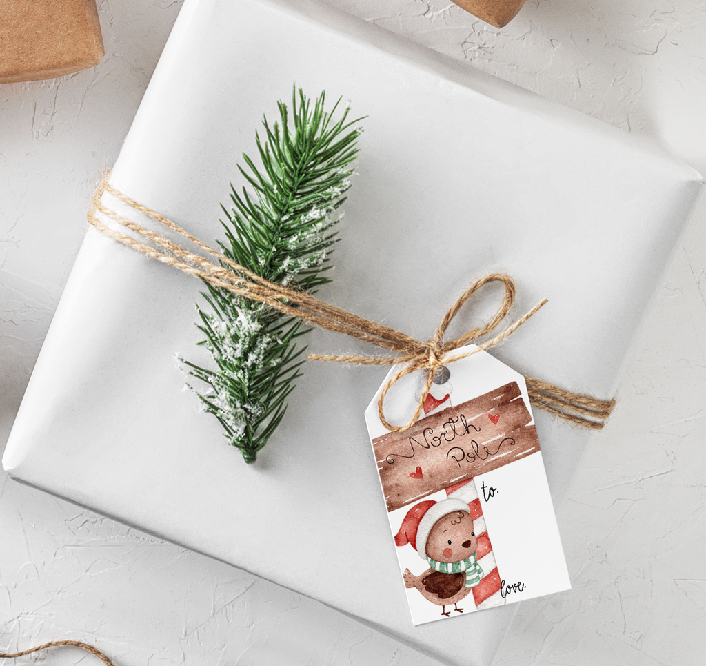 North Pole Gift Tags  - Creativien