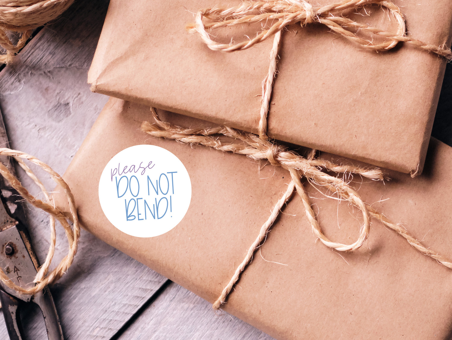 Please Do Not Bend Stickers  - Creativien