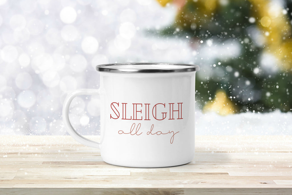 Sleigh all day Enamel Mug  - Creativien