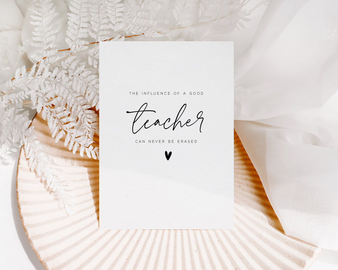 The influence of a good teacher can never be erased  - Creativien