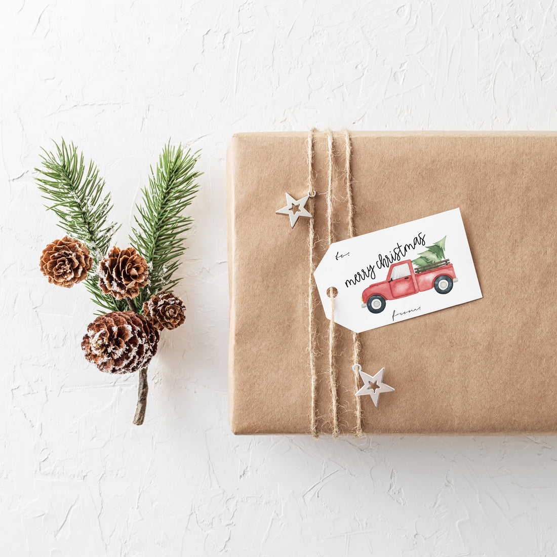 Holiday Truck Gift Tags  - Creativien