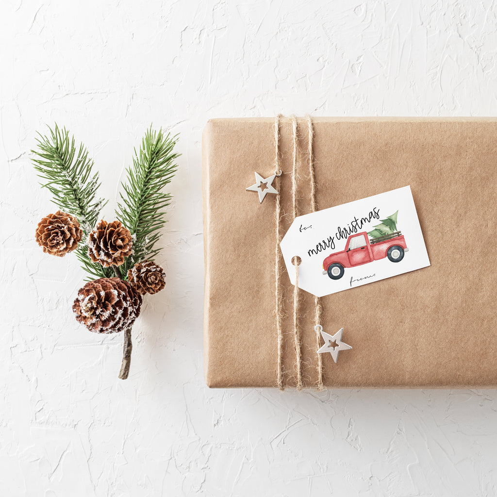 Holiday Truck Gift Tags  - Creativien